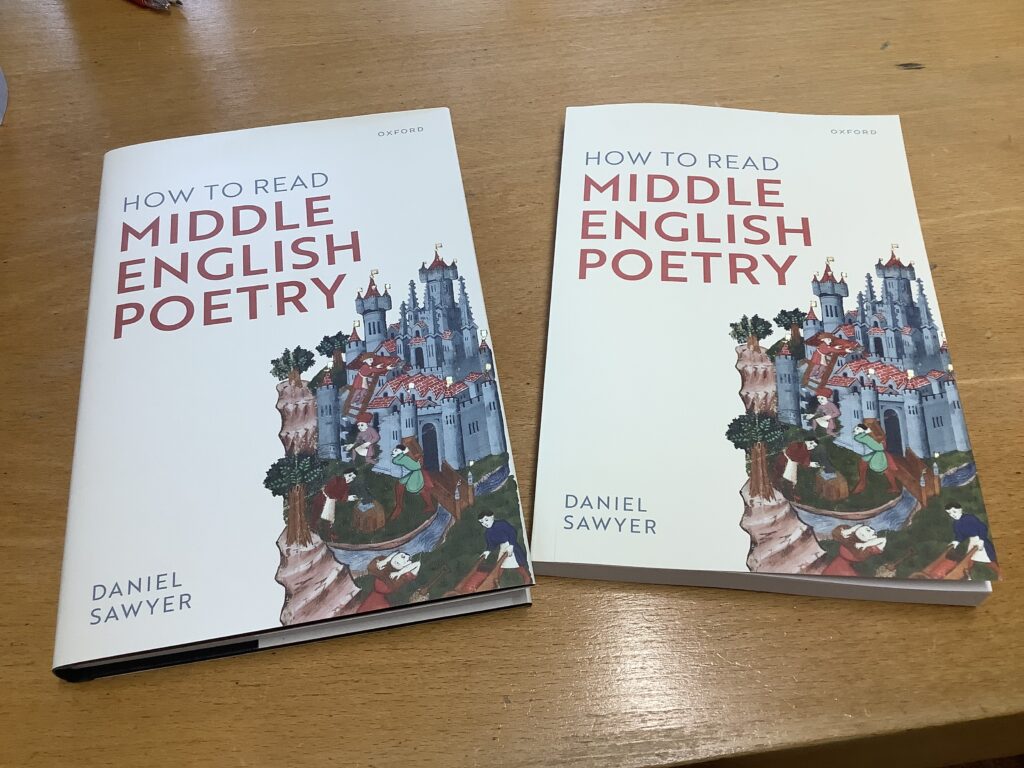 Copies of How to Read Middle English Poetry in hardback and paperback.